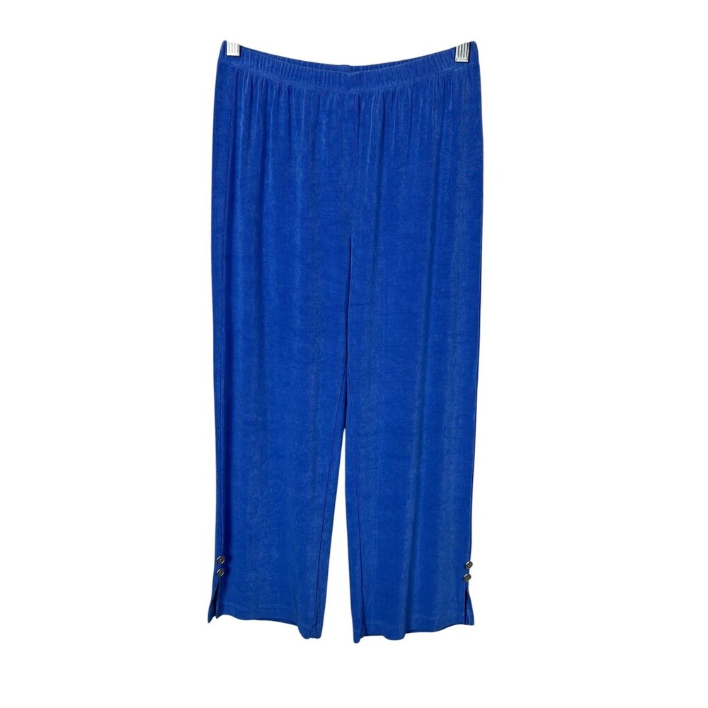 CHICO'S Travelers Periwinkle Straight Cropped Pants  Size S  (0)
